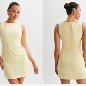 Meshki Yellow Suiting Dress